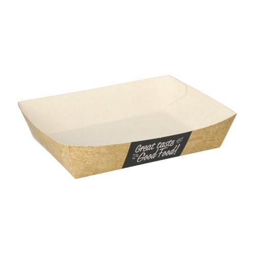 Papstar 400 Snacktrays - Cartone Pure 4 x 11 x 16 cm Good Food