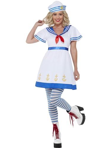 Robe de marin Smiffys avec chapeau costume pour femme