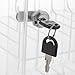 30 Slots Clear Cell Phone Lock Box Modern Acrylic Cell Phone Locker Locking Mobile Phone Pocket Chart Lockable Cell Phones Storage Cabinet Holder with Lock for Classroom Office Exam, Clear