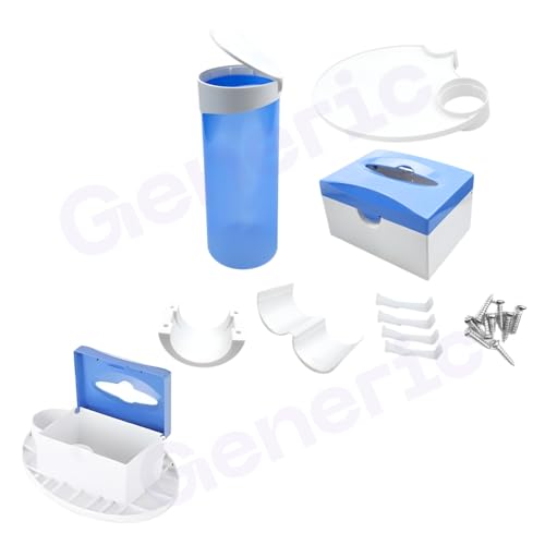 Image of Dental 3 in 1 Utility tray with Dispenser Water Cup Holder, Tissue Box & Utility Tray for Dental Implant of dental chair parts (Pack of 1 / Blue)