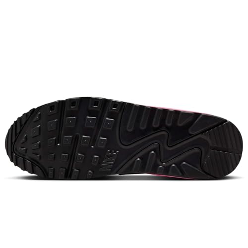NIKE Air Max 90 Premium Men's Trainers Sneakers, Sequoia Black Hyper Pink, 10