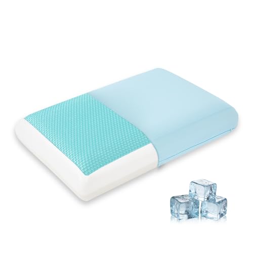 Cooling Pillow for Sleeping, Gel Memory Foam Pillow...