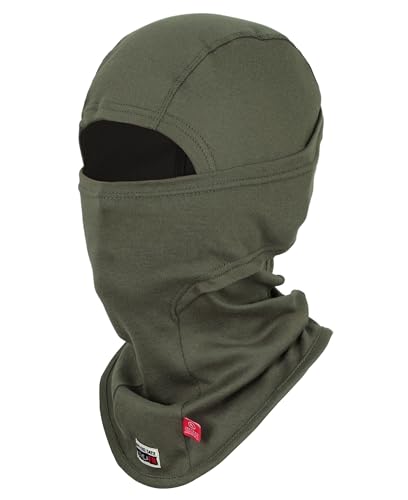 Image of TICOMELA FR Face Mask Balaclava Flame Resistant Hood CAT2 Arc Rated | Welding Safety Cover Hood, One Size Protective Workwear Gray