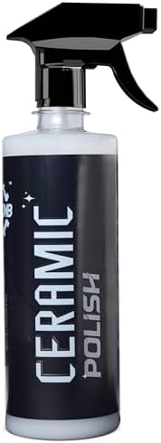 DIY Ceramic Polish For Car-500 ML-Easy To Apply Hydrophobic Spray With Extreme Gloss, Slickness & UV Protection, Transparent