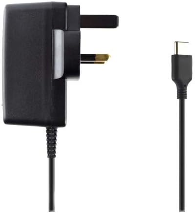 REYTID Replacement UK Power Adapter Compatible with Nintendo Switch - AC Mains Wall Charger - USB Type C Cable - 15V/2.6A Supply - Supports TV Mode and Dock Station