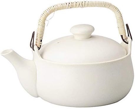 竹内靖之 師 山本陶秀 備前龍摘み 籐手付き面取り土瓶 竹内靖之