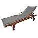Produktbild Indoba 1x Gartenliege Sun Flair + 1x Polsterauflage Premium - Grau