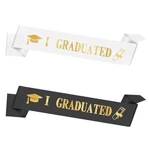 KEAHND 2 Stück Schärpe für Schulabschluss