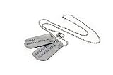 Logan Wolverine WWII Military Dog Tags - Notched US Tags from WWII & Korean War - Screen Accurate (Logan/Wolverine)