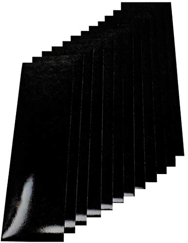 Qbc Craft Motorcycle Black Reflective Tape Kit 12 Sheets 3.5