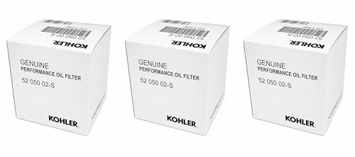 Kohler 52 050 02-S Engine Oil Filter Extra Capacity for CH11 - CH15 CV11 - CV22 M18 - M20 MV16 - MV20 and K582 (Pack