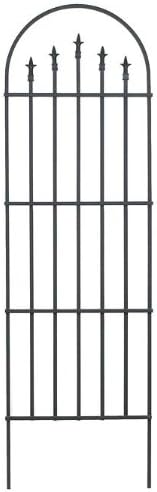 Panacea Trellis Arch with Finial 80" H X 24" W Black Boxed5