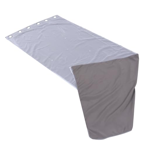 BAZEITFLOW Cortinas Doble Gris con Estrellas Huecas Combinación de Tela Opaca y Visillo sin Ganchos para Salón Dormitorio y Oficina