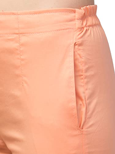 Image of Qute Women's Regular Fit Cotton Blend Casual Trousers (Pack of 1)