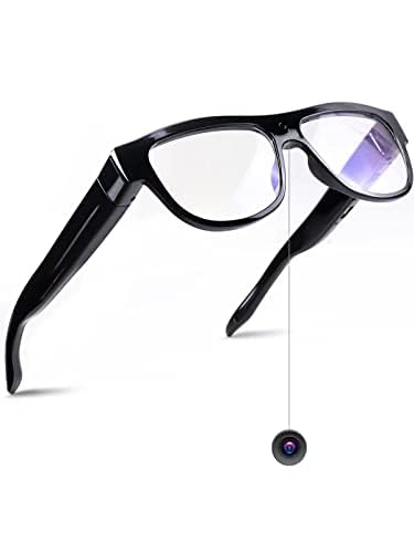 KLSYQ Smart Video Camera Glasses: 1080P HD Outdoor Sports Camera Video Glasses with 32G Card, Mini Wearable Portable Video Recording Eye Glasses for Cycling, Hiking, Fishing, Climbing and Traveling