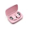 SFQRYP Bluetooth- hoofdtelefoon Draadloze Oordopjes Sport Headsets Bass Gaming Oortelefoon met MIC (Color : Pink)