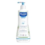 Mustela Latte Detergente Viso, Corpo e Cambio Pannolino (500ml) - Formula Senza Risciacquo con 98% di Ingredienti di Origine Naturale - Adatto a Bambini e Tutta la Famiglia