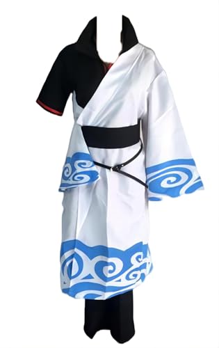 JushCos Manga Bar Cosplay Costume for Gintama Gintoki Sakata