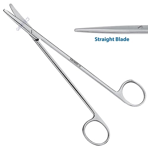 Image of Gromed Metzenbaum Scissors /Tonsil Dissecting Scissors, Blunt x Blunt Blades - Stainless Steel (Straight, 6 inch)