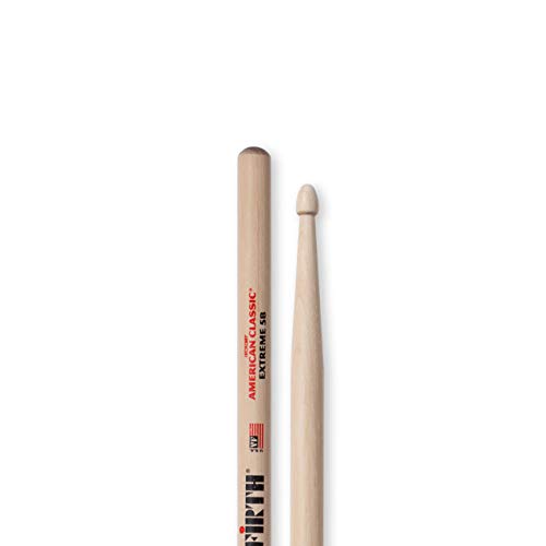 Baqueta Vic Firth American Classic EXTREME 5B, X5B com Ponta de Madeira