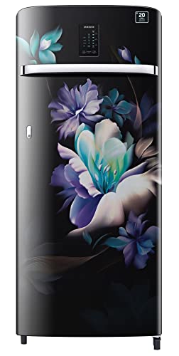 Samsung 220 L 4 Star Inverter Direct Cool Single Door Refrigerator (RR23A2J3XBZ/HL, Midnight Blossom Black, Digi-Touch Cool, Curd Maestro)