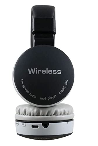 WORRICOW Wireless Bluetooth Headphone with 3D Sound Quality Stereo Folding Headset with Built-in MIC, USB Cable