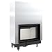 Produktbild KRATKI Kamineinsatz ZIBI mit Schiebtur 11kW - Kaminkassette - Holzkamin - 2.BImSchV 15a B-Vg - Lufteinlass 125mm - Cremefarbe Kaminverkleidung - Hersteller KRATKI