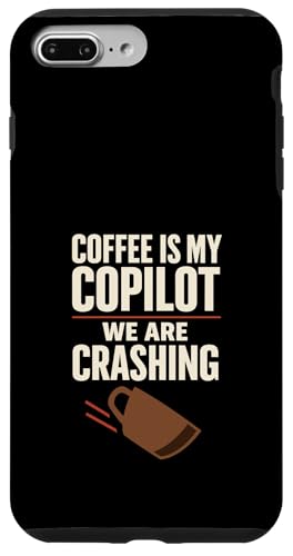 Coffee Is My Copilot �G�X�v���b�\ �o�[���A�E�g ���[���A �X�}�z�P�[�X iPhone 7 Plus/8 Plus �p
