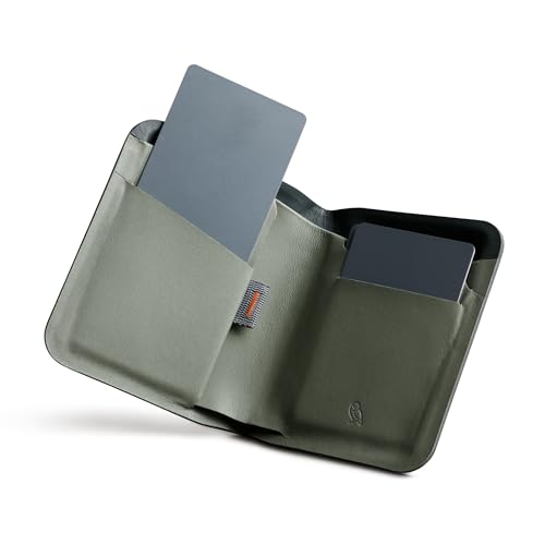 Image of Bellroy Apex Note Sleeve - (Molded leather billfold wallet, RFID protected) - Everglade