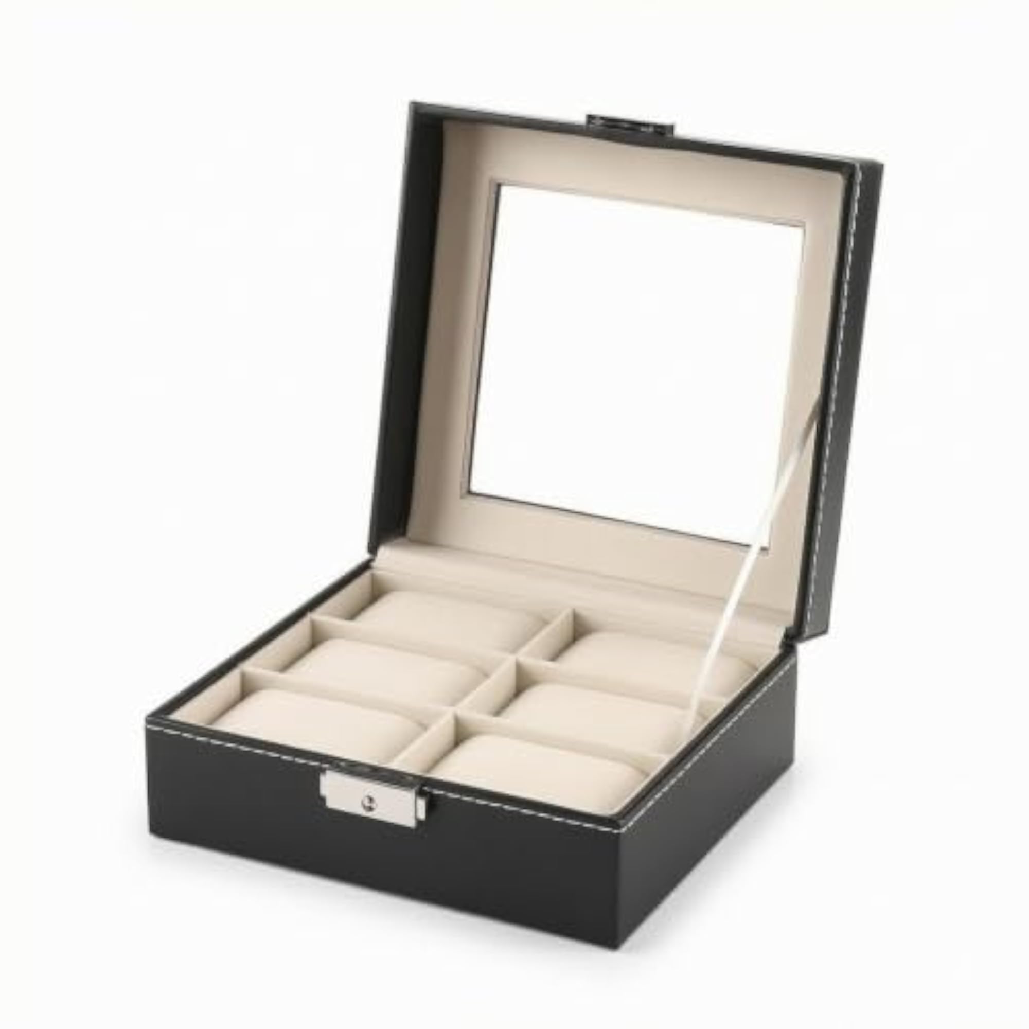 Elegant Watch Display Box with Clear Lid