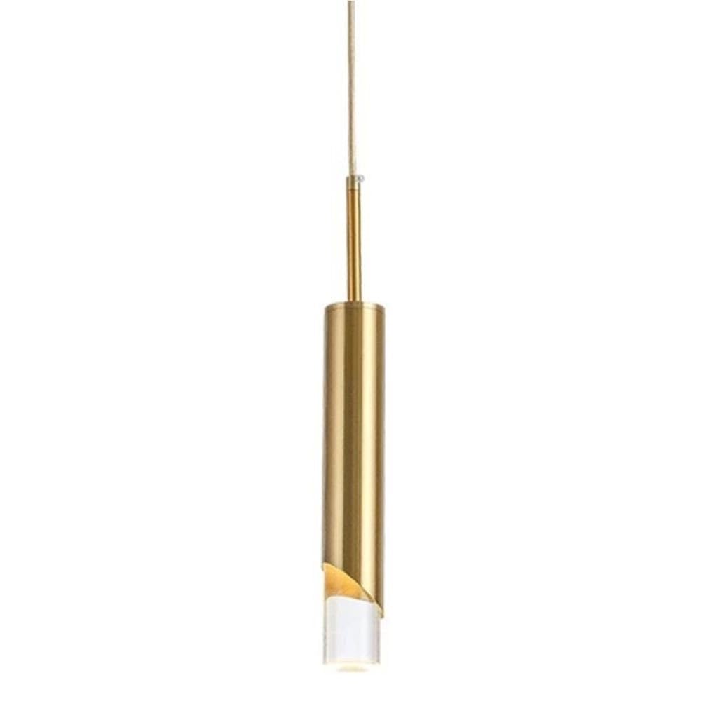 Nowoczesna lampa sufitowa ze szczotkowanego niklu w kolorze czarnym, mini lampa wisząca LED o regulowanej wysokości, ściemniana, trzy kolory (złota)