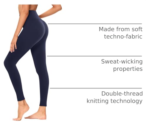 Image of GAYHAY High Waisted Leggings with Pockets for Women - Buttery Soft Yoga Pants for Gym Workout, Athletic Running
