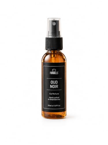 Image of Oud Noir Car Perfume Spray 50ml | Premium Long Lasting Air Freshener with Rich Oud Fragrance | Handcrafted Luxury Car Scent