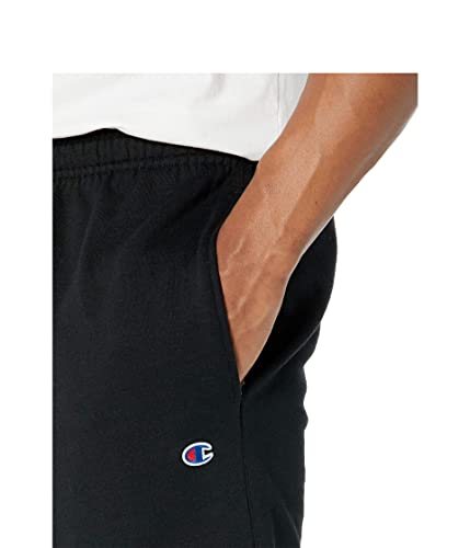 Champion, Powerblend, Fleece Joggers, Sweatpants For Men (Reg. Or Big & Tall), Black Script, Large #TOP2