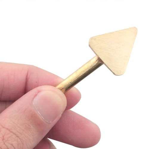 CHENJIN 2PCS Plastic Welding Triangular Soldering Iron Head 16mm and 20mm Leather Patch Repair Wrinkle Iron Suitable for Leather Products Welding Materials Car Bumper Repair Kit - Thumbnail 3