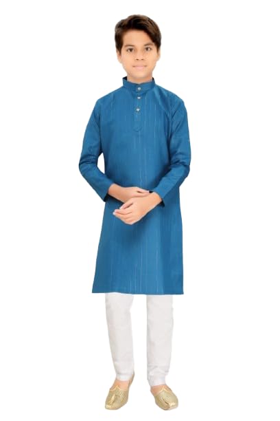 Valaki Kurta Pyjama Set for Boys Cotton Blend Ethnic Wear Kurta w...