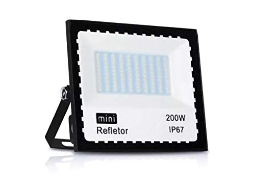 Refletor Led Holofote 200w Branco Frio Ip67 Resistente Praia