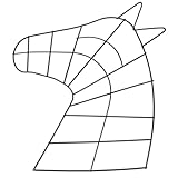 Iron Wreath Frame 13.77 Inch Horse Shaped Metal Wreath Rack for Xmas Halloween New Year Holiday Valentines Day Decor Christmas Stocking Stuffers