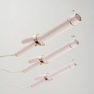 T3 SinglePass Curl X Extra-Long Barrel 1", 1.25", 1.5" Curling Iron with 9 Heat Settings and Ceramic Barrel for Fast Styling and Lasting Results on All Hair Types