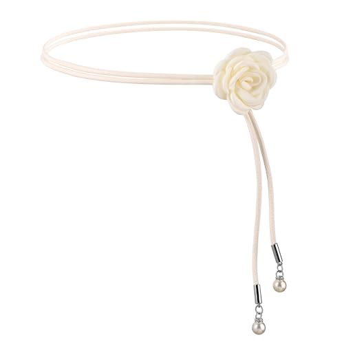 CHIC DIARY Women Skinny Rope Belt PU Leather Thin Waist Belt Boho Fashion Waist Band for Dresses Shirts