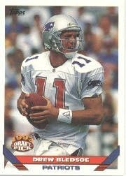 1993 Topps Drew Bledsoe Rookie Football Card Football Rookie Card #400 Drew Bledsoe Mint