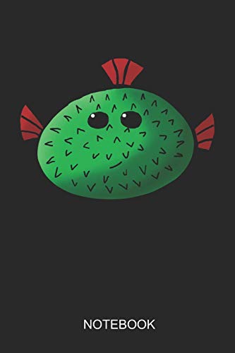 Notebook: 6x9 110 Pages Dot-Grid Pufferfish Journal