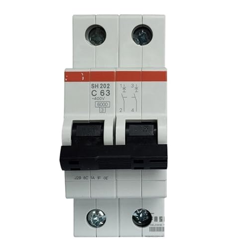 Disjoncteur miniature SH202-C25 bipolaire 25A pour tableau électrique domestique