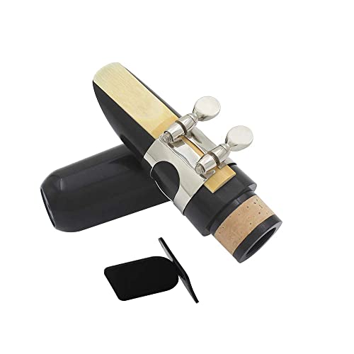 image for YUNNLEZT Clarinet Mouthpiece Kit, Includes Ligature+Clarinet Mouthpiec