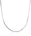 Sterling Silver Italian 0.8 mm Diamond Cut Snake Chain Necklace, 18"