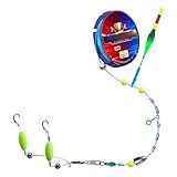 Ensemble de ligne de pêche avec flotteur automatique, 120M Ensemble de ligne de pêche pré-...