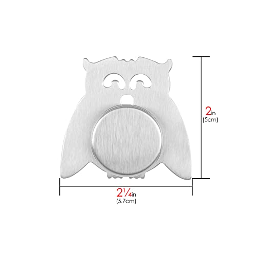 Cairiac Owl Tablecloth Weights For Outdoor Tables, Magnetic Weights For Outdoor, Curtains, Shower Curtains, Flags, 6 Pack Heavy Table Weights For Wind, Drapery Weights Magnetic (Stainless Steel) #TOP2