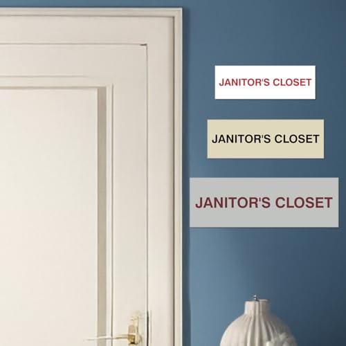 Plaque Armoire de Concierge 3" x 9" pour Identifier Rapidement vos Locaux - 6