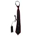 Suncentech Corbatas LED Corbatas Luminosos Ajustable, Decoración para Fiestas Corbata LED (Rojo)