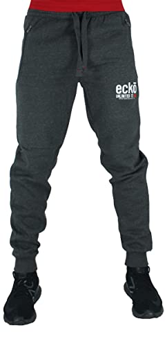 Ecko Unltd. Urban Designer   Pantalones deportivos de algodón con logotipo impreso para hombre, color negro, azul, gris, gris, XL